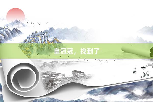 皇冠冠，找到了