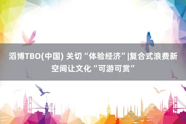滔博TBO(中国) 关切“体验经济”|复合式浪费新空间让文化“可游可赏”