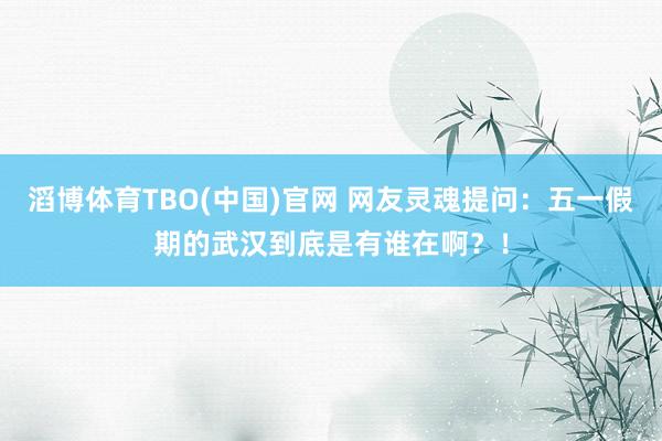 滔博体育TBO(中国)官网 网友灵魂提问：五一假期的武汉到底是有谁在啊？！